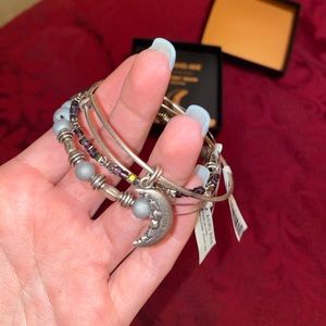 Alex and Ani | Moon Crescent Set of 3 | new